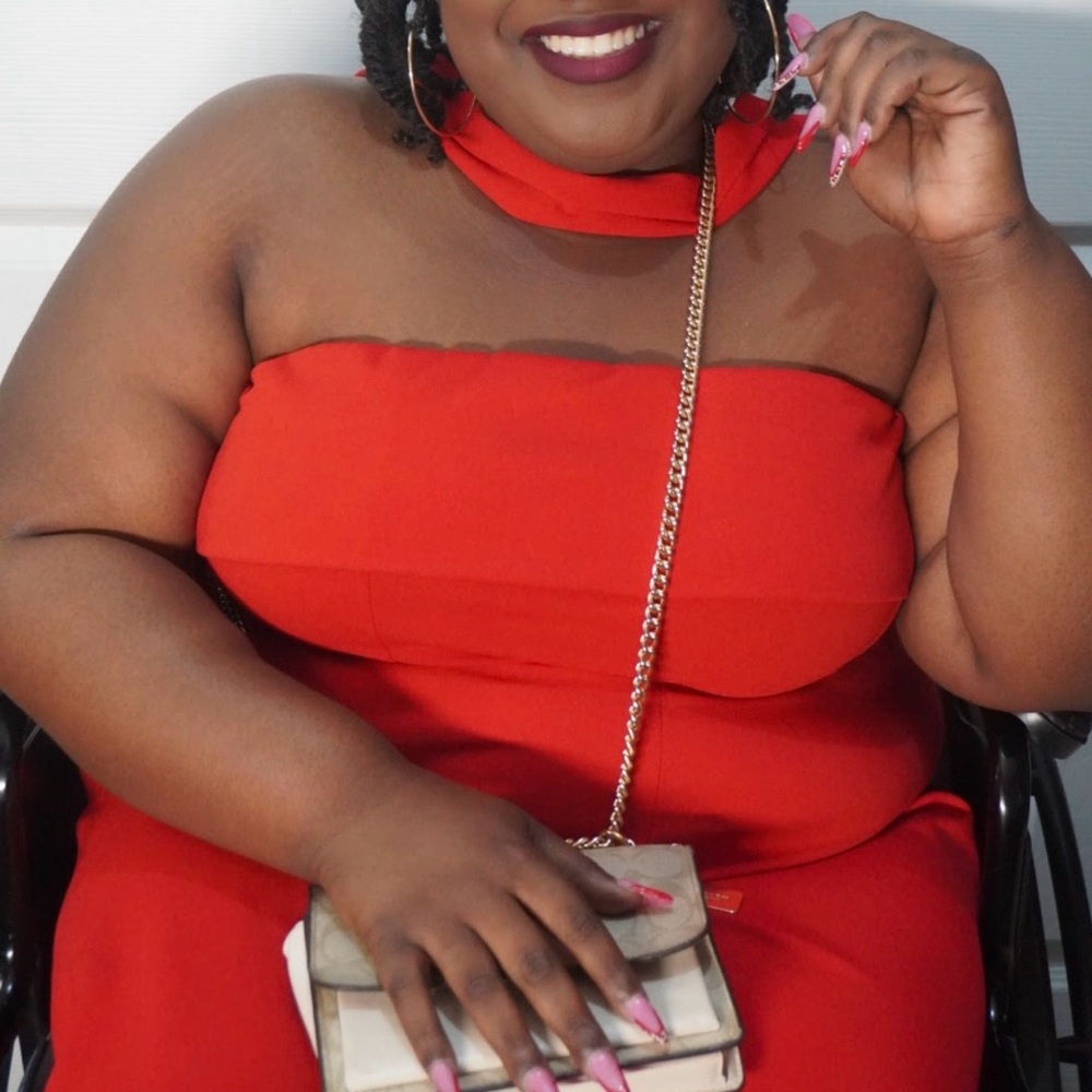 Fashion Nova Red Jumpsuit